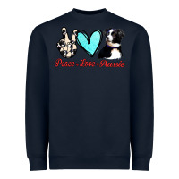 Navy Peace Love Aussie Heavyweight Sweatshirt - Jasminsmagicworld
