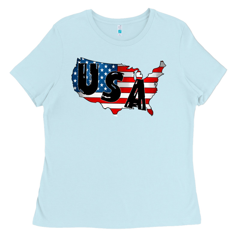 Usa Ladies Tee by CowhideDigitalArt | Teevron