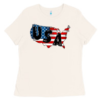 Bone Usa Ladies Tee - CowhideDigitalArt