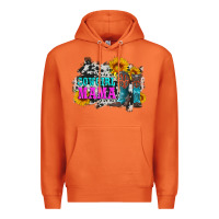 Carrot cowgirl mama with boots and sunflowers and cowhide Premium Hoodie - Artiststas
