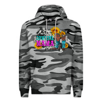 Slate Camo cowgirl mama with boots and sunflowers and cowhide Premium Hoodie - Artiststas