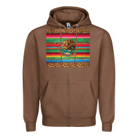 Chestnut serape leopard mexican Zipper Hoodie - Jasminsmagicworld