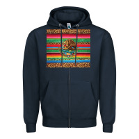 Navy serape leopard mexican Zipper Hoodie - Jasminsmagicworld