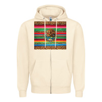 Sandshell serape leopard mexican Zipper Hoodie - Jasminsmagicworld