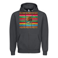 Smoke serape leopard mexican Zipper Hoodie - Jasminsmagicworld
