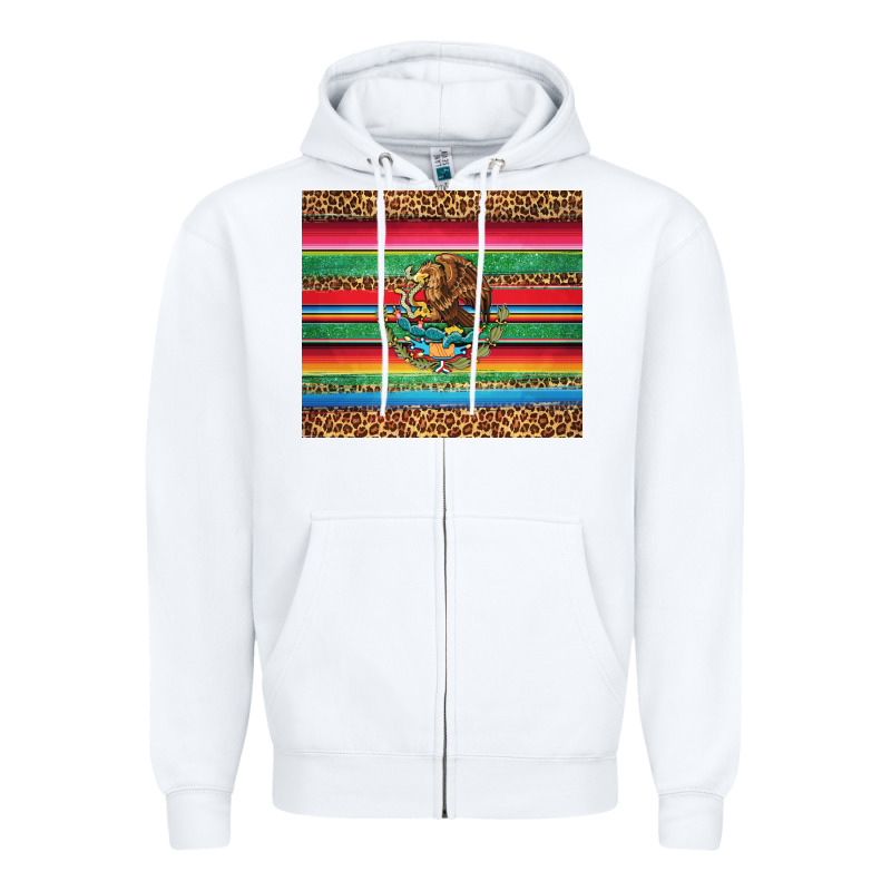 Serape Leopard Mexican Zipper Hoodie by Jasminsmagicworld | Teevron