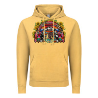 Vintage Mustard mexican rainbow Vintage Hoodie - RacoonDesign