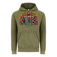 Vintage Olive mexican rainbow Vintage Hoodie - RacoonDesign