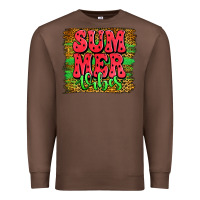 Chestnut summer vibes watermelon leopard background Premium Sweatshirt - Jasminsmagicworld