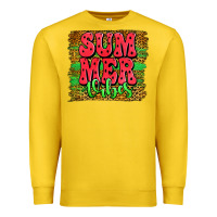 Lemon summer vibes watermelon leopard background Premium Sweatshirt - Jasminsmagicworld