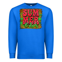 True Royal summer vibes watermelon leopard background Premium Sweatshirt - Jasminsmagicworld