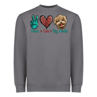 Storm Peace Love Toy Poodle Heavyweight Sweatshirt - Jasminsmagicworld