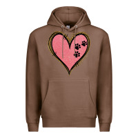 Chestnut Pink Glitter Heart Premium Hoodie - Jasminsmagicworld