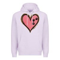 Lilac Pink Glitter Heart Premium Hoodie - Jasminsmagicworld
