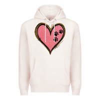 Pale Pink Pink Glitter Heart Premium Hoodie - Jasminsmagicworld
