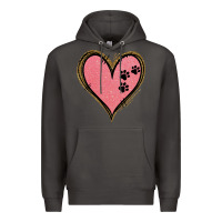 Smoke Pink Glitter Heart Premium Hoodie - Jasminsmagicworld
