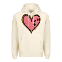Tofu Pink Glitter Heart Premium Hoodie - Jasminsmagicworld