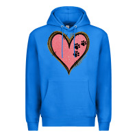 True Royal Pink Glitter Heart Premium Hoodie - Jasminsmagicworld