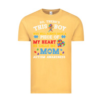 Vintage Mustard LIL Autism Mom Vintage Tee - CowhideDigitalArt