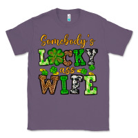 Lavender St. Patrick's Somebody’s lucky ass wife Classic Tee - OliviaCreatesArt