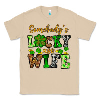 Mushroom St. Patrick's Somebody’s lucky ass wife Classic Tee - OliviaCreatesArt