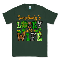 Sports Green St. Patrick's Somebody’s lucky ass wife Classic Tee - OliviaCreatesArt