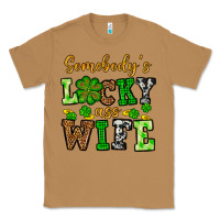 Toasted Coconut St. Patrick's Somebody’s lucky ass wife Classic Tee - OliviaCreatesArt