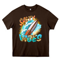 Chocolate Brown Salty vibes Heavy Core Tee - FaDigitalArtStudio
