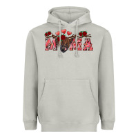 Moon Dust valentine's day mama black highland cow Heavyweight Hoodie - RanaPortraitStore