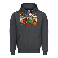 Smoke Christmas coffee cups with Beagle Zipper Hoodie - RanaPortraitStore