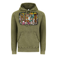Vintage Olive mini western Vintage Hoodie - RacoonDesign