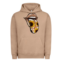 Pigment Burro Leopard Sunflower Tongue Urban Hoodie - Jasminsmagicworld