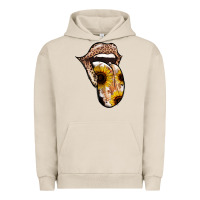 Pigment French Oak Leopard Sunflower Tongue Urban Hoodie - Jasminsmagicworld