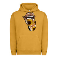 Pigment Peanut Butter Leopard Sunflower Tongue Urban Hoodie - Jasminsmagicworld