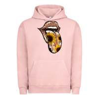Pigment Salmon Leopard Sunflower Tongue Urban Hoodie - Jasminsmagicworld