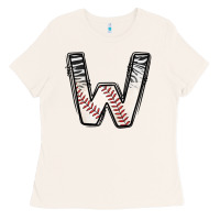 Bone Baseball Alphabet Ladies Tee - CowhideDigitalArt