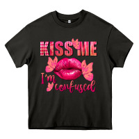 Asphalt Kiss me i'm so confused Valentine's Day Heavy Core Tee - FaDigitalArtStudio
