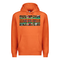 Carrot western wild and floral leopard  cowhide licanse plate Premium Hoodie - Artiststas