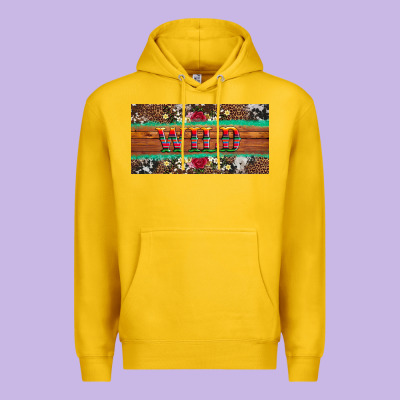 Western Wild And Floral Leopard  Cowhide Licanse Plate Premium Hoodie Designed By Artiststas