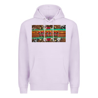Lilac western wild and floral leopard  cowhide licanse plate Premium Hoodie - Artiststas