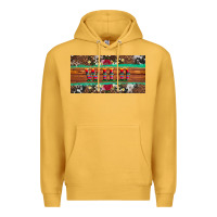 Mustard western wild and floral leopard  cowhide licanse plate Premium Hoodie - Artiststas