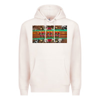 Pale Pink western wild and floral leopard  cowhide licanse plate Premium Hoodie - Artiststas