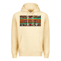 Pina Colada western wild and floral leopard  cowhide licanse plate Premium Hoodie - Artiststas