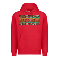 Red western wild and floral leopard  cowhide licanse plate Premium Hoodie - Artiststas