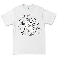 White dancing dog Premium Tee - DesigneFamous
