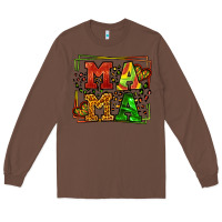 Chestnut juneteenth leopard frame mama Mother's Day Long Sleeve Tee - LillyAllenDesigns