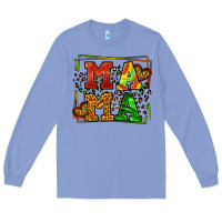 Colony Blue juneteenth leopard frame mama Mother's Day Long Sleeve Tee - LillyAllenDesigns