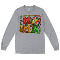 Heather Grey juneteenth leopard frame mama Mother's Day Long Sleeve Tee - LillyAllenDesigns