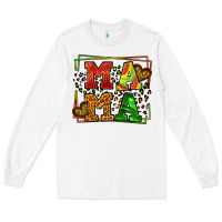White juneteenth leopard frame mama Mother's Day Long Sleeve Tee - LillyAllenDesigns