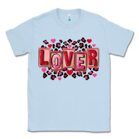 Dusty Blue Valentine's Day lover Classic Tee - FaDigitalArtStudio